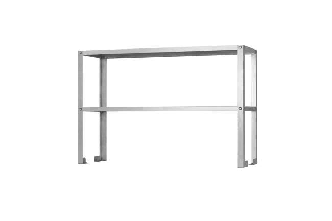 Полка-надстройка настольная ПННн - 1000*400*800 "Norma Inox", нерж., 2 уровня